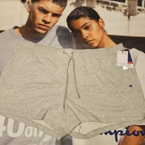 Women's Champion French Terry Jersey Shorts Plus 3X 4X – 5" Inseam, Mid-Thigh